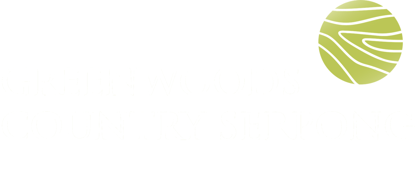 Logo Greenwoods Country Serpong White